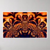 Poster Monks Pondering Sacred Geometry -Surreal Fractal (Devant)