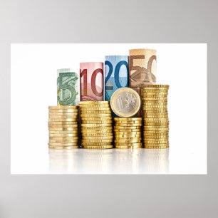 Poster monnaie euro