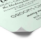 Poster Monnaie moderne et Mariage de script noir (Coin)