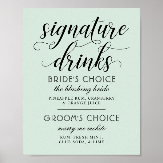 Poster Monnaie moderne et Mariage de script noir (Devant)