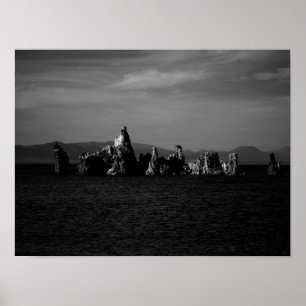 Poster Mono Lake California - Noir et Blanc