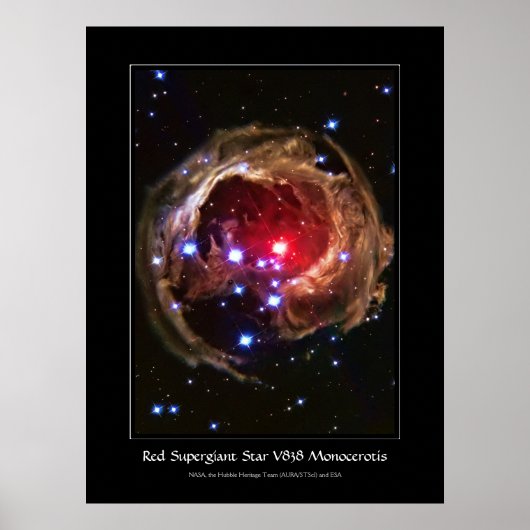 Poster Monocerotis étoile rouge Supergéant V838 (Devant)