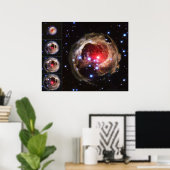 Poster Monocerotis Supergiant Star V838 20x16 (20x16) (Bureau à domicile)
