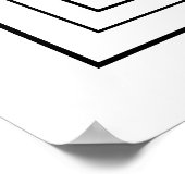 Poster Monochrome géométrique minimaliste Abstrait géomét (Coin)