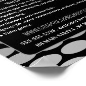 Poster Monochrome Graphic, Graphic Designer publicité (Coin)