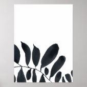 Poster Monochrome japandy scandinave imprimé simple (Devant)