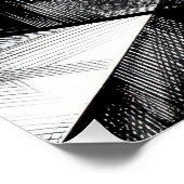 Poster Monochrome Slinky Tumbling Down Chrome Steps (Coin)