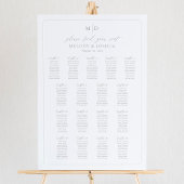 Poster Monogramme 17 Tableaux Trouvez Votre Siège Graphiq