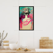 POSTER MONOGRAMME DE CHARME (Cuisine)