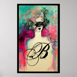 POSTER MONOGRAMME DE CHARME