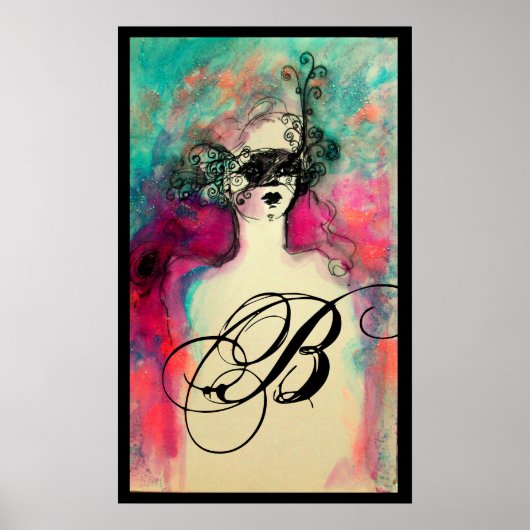 POSTER MONOGRAMME DE CHARME (Devant)