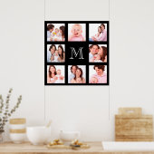 Poster Monogramme de collection de photos de famille pers (Cuisine)