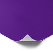 Poster Monogramme de lettre initiale style moderne violet (Coin)