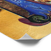 POSTER MONOGRAMME DE PARCHEMENT DE NATIVITÉ (Coin)