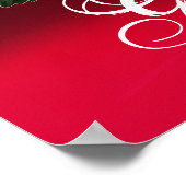 POSTER MONOGRAMME DE ROSE ROSE PÂLE BELLE (Coin)