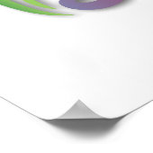 Poster Monogramme en design floral (Coin)