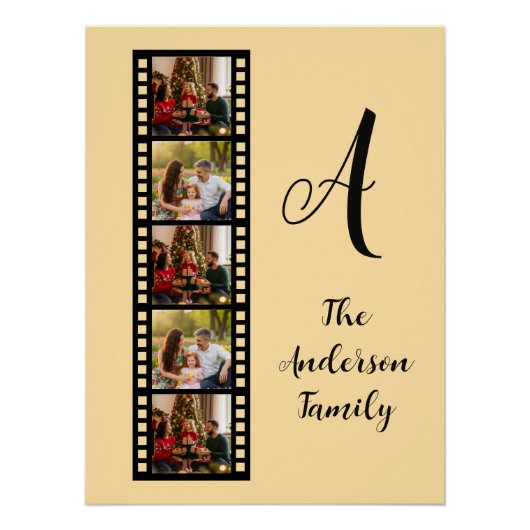 Poster Monogramme familial (Devant)