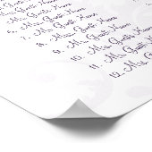 Poster Monogramme Floral Damask Siège Graphique 10 Tablea (Coin)