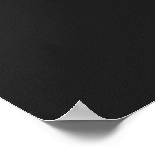 Poster Monogramme gris noir simple cadeau spécial simple (Coin)