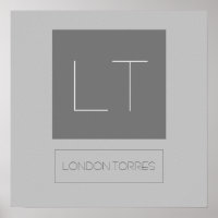 Monogramme gris simple Attrayant