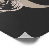 Poster Monogramme initial E (Coin)