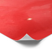 Poster Monogramme inspirant : Noir sur rouge | (Coin)