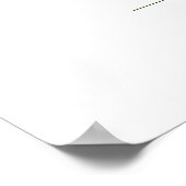Poster Monogramme lettre H or feuillage chic (Coin)