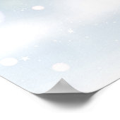 Poster Monogramme Noir Et Or Mariage D'Hiver Bienvenue (Coin)