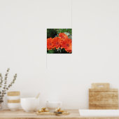 Poster Monogramme Orange Floral Photographie (Cuisine)