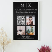 Poster Monogramme ou ajouter un logo Business QR Code pho