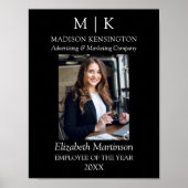 Poster Monogramme ou ajouter un logo Employé du prix d'en (Devant)