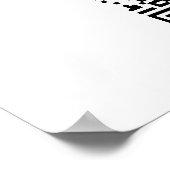 Poster Monogramme ou ajouter un logo Heures d'ouverture Q (Coin)