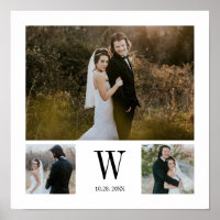 Monogramme personnalisé 3 Collage photo