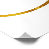 Poster Monogramme personnalisé S Faux Gold Foil Monogramm (Coin)