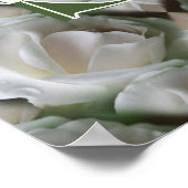 Poster Monogramme personnalisé Votre initiale Nom Rose bl (Coin)