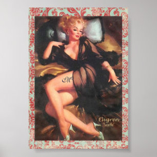 Poster Monogramme "Suzette"