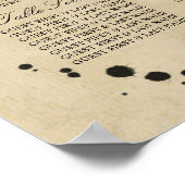 Poster Monogramme vintage et Mariage de fixation d'encre (Coin)