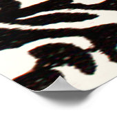 Poster Monogramme vintage R Art Nouveau (Coin)