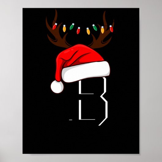 Poster Monogrammed Family Christmas Matching Outfits (Devant)