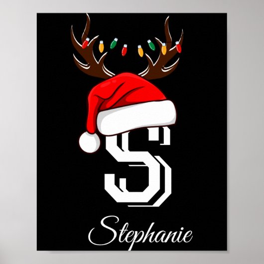 Poster Monogrammed Family Christmas Matching Outfits _1 (Devant)