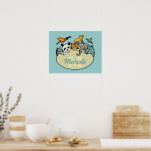 Poster monogrammed zoo (Cuisine)