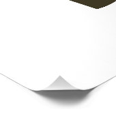 Poster Monographie florale H lettre majuscule (Coin)