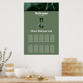 Poster Monographie Mariage en marbre vert moderne (Cuisine)