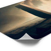 Poster Monolithe sur Desert Planet (Coin)