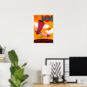 Poster Monoplane F-170 de Farman Brothers Airlines (Bureau à domicile)