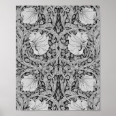 Poster Monotone gris Pimpernel, William Morris (Devant)