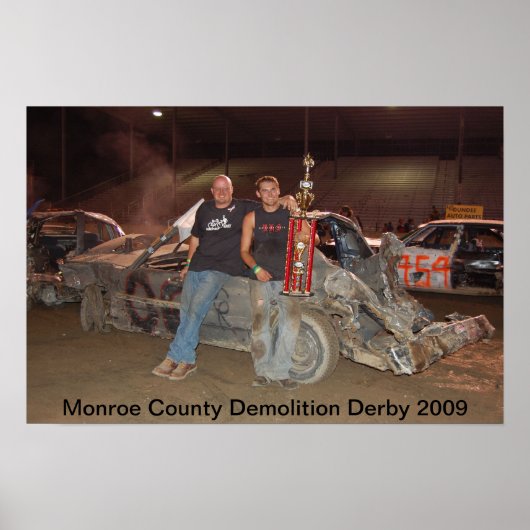 Poster Monroe County Demolition Derby 2009 (Devant)