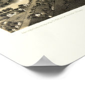 Poster Monroe, MI Carte panoramique - 1866 (Coin)