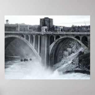 Poster Monroe St Bridge 2 - Spokane Washington