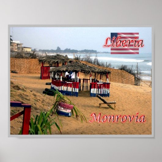 Poster Monrovia - Liberia - Panorama - (Devant)